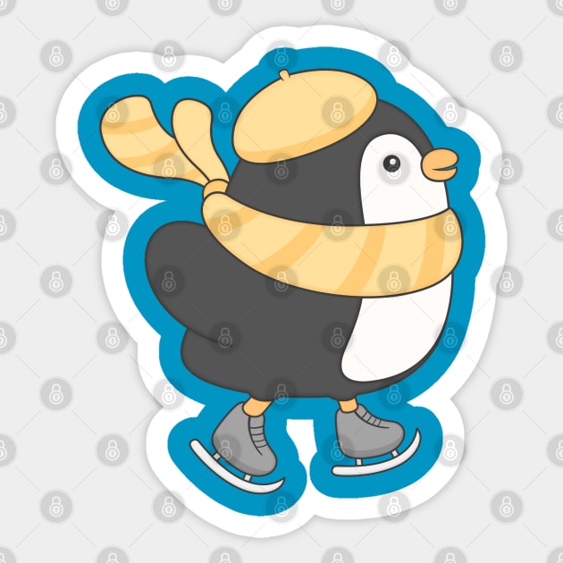 minu, the penguin Sticker by kimvervuurt